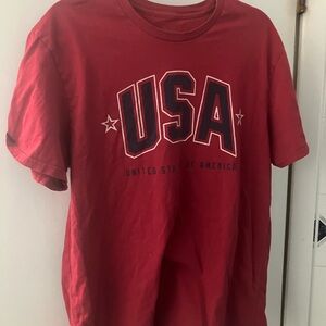USA general standard graphic design shirt adult size large t shirt